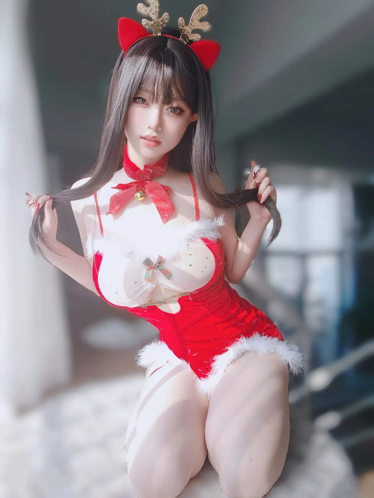 Coser@女主K – 圣诞麋鹿 Part243