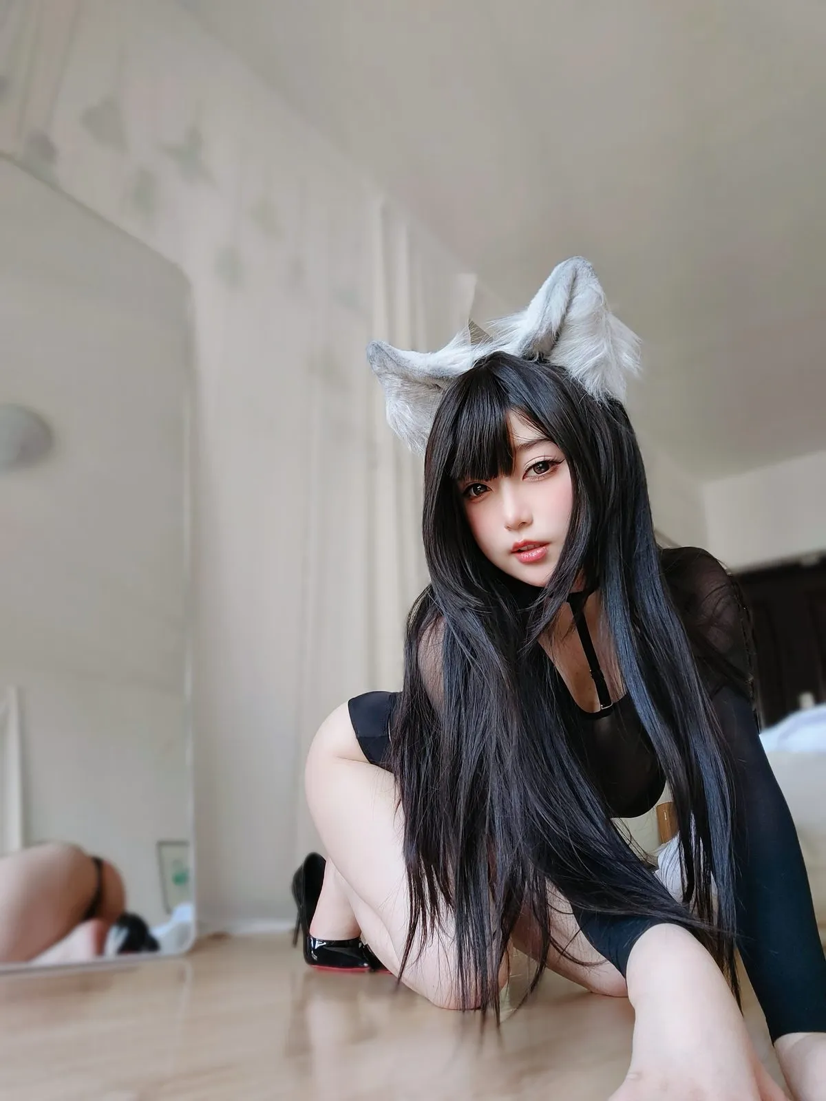 Coser@女主K – 性感的黑猫28