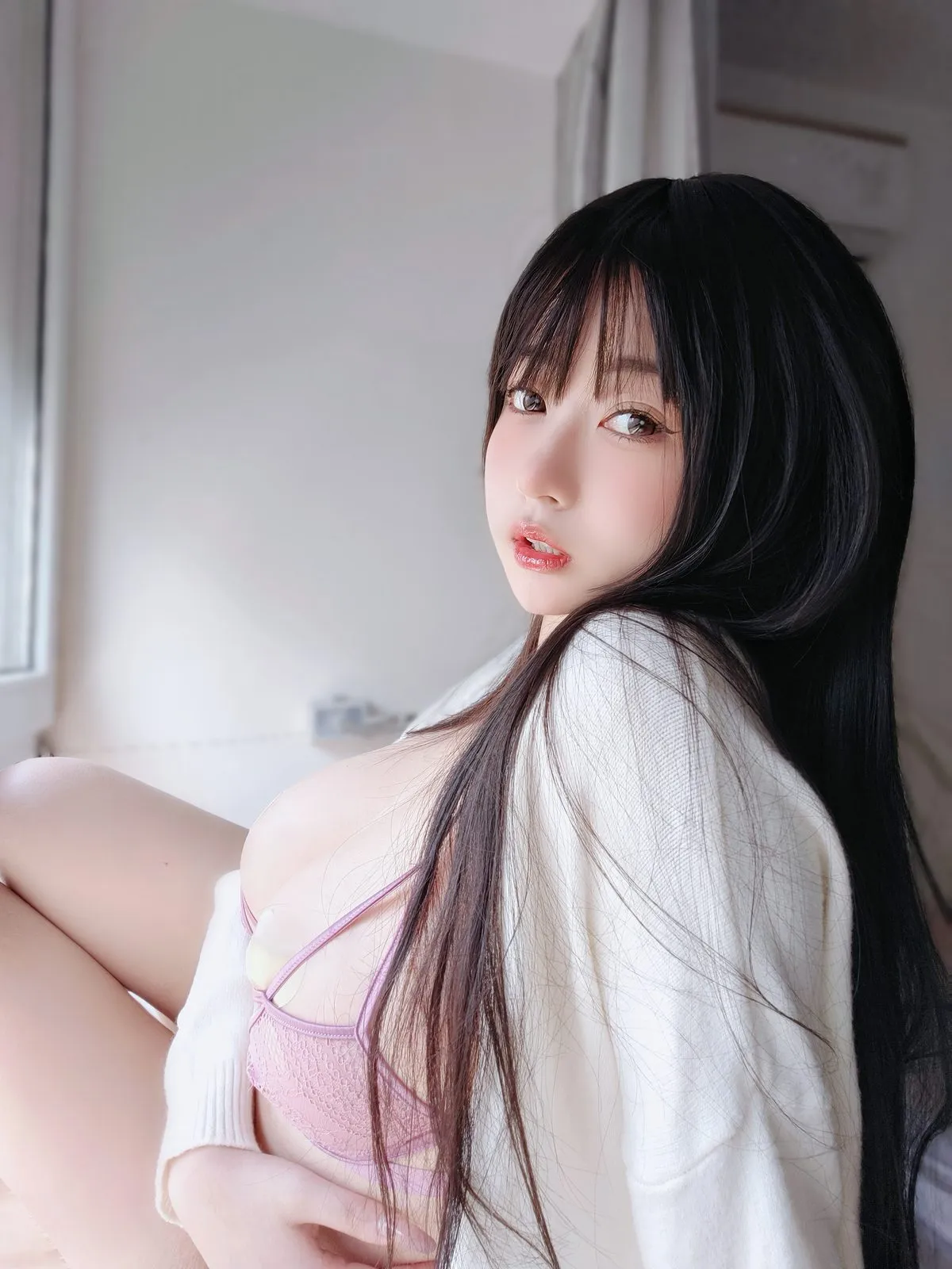 Coser@女主K – 素颜的清晨 B6