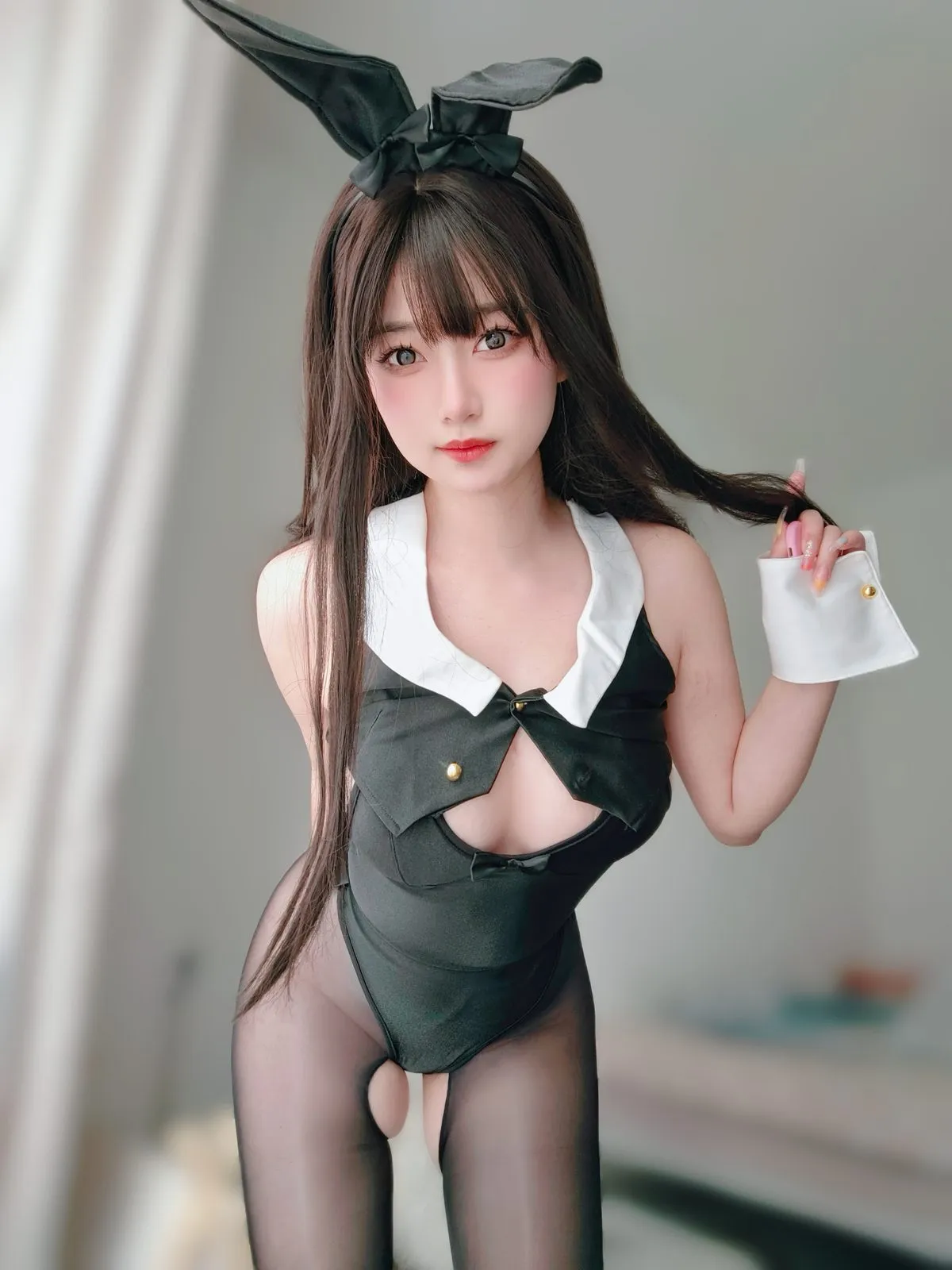 Coser@女主K – 黑丝兔女郎8