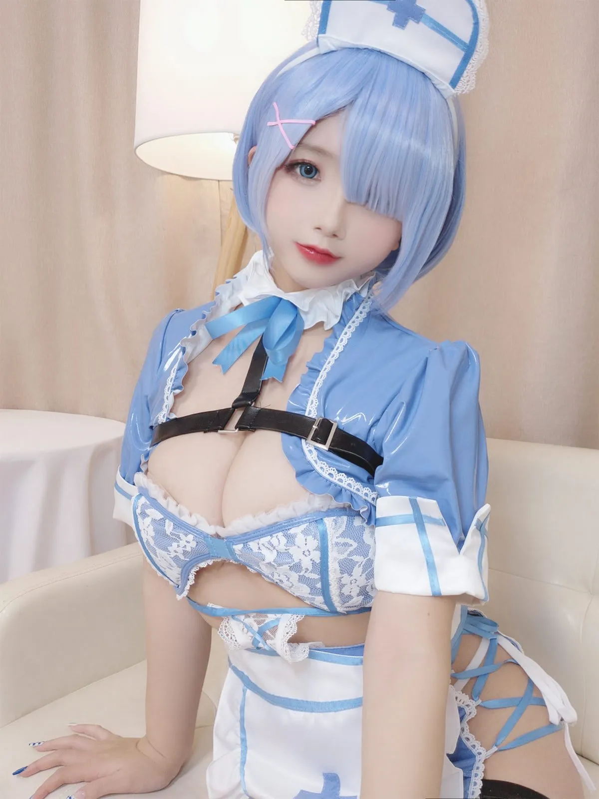 Coser@日奈娇 – 蕾姆蓝色护士68