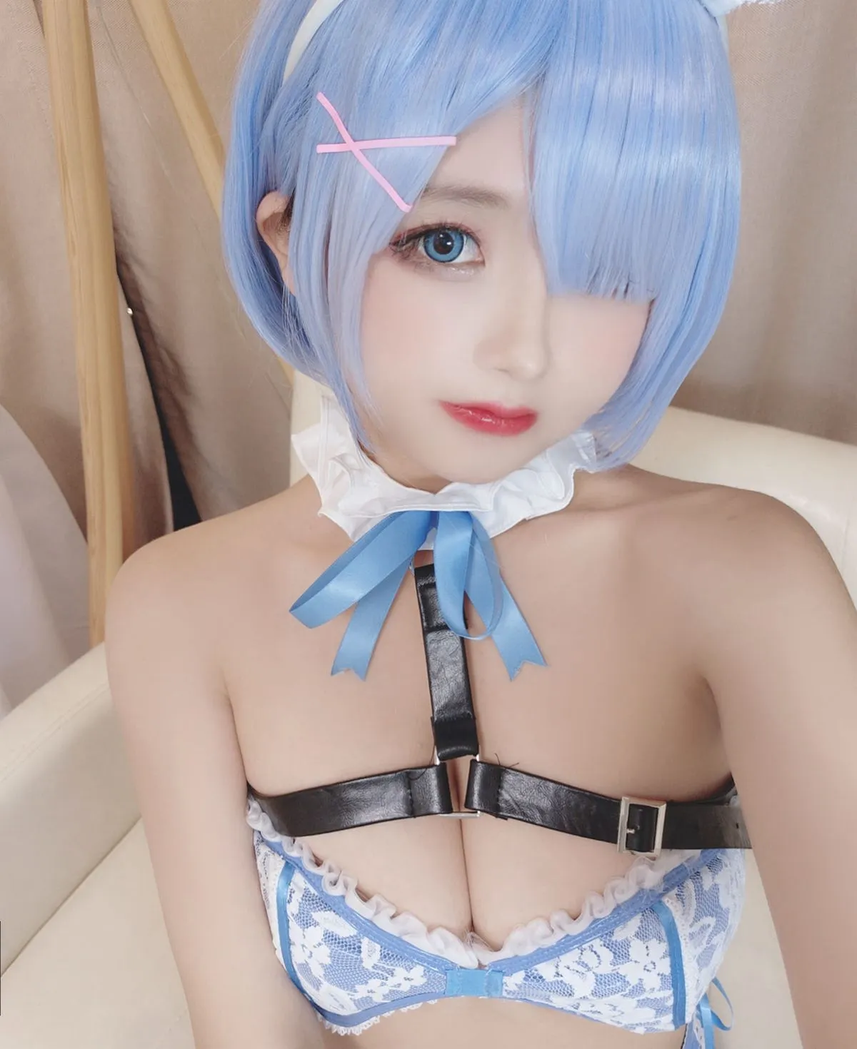 Coser@日奈娇 – 蕾姆蓝色护士74