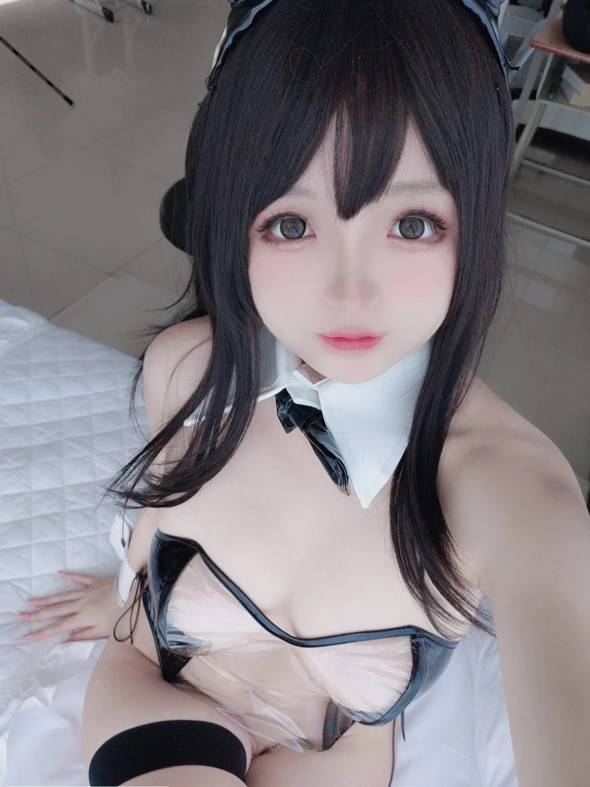 Coser@日奈娇 – 透明兔女郎44