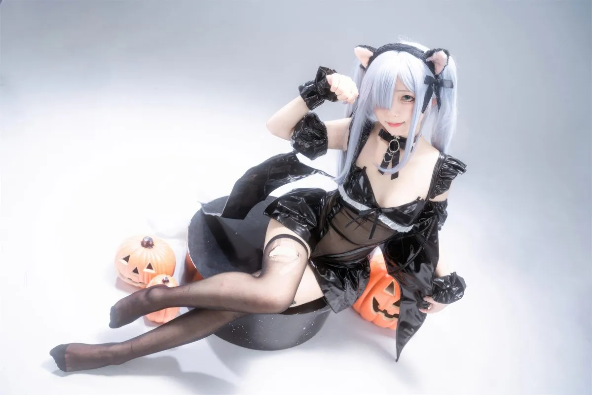 Coser@花铃 – 雅努斯 喵喵惊悚夜35