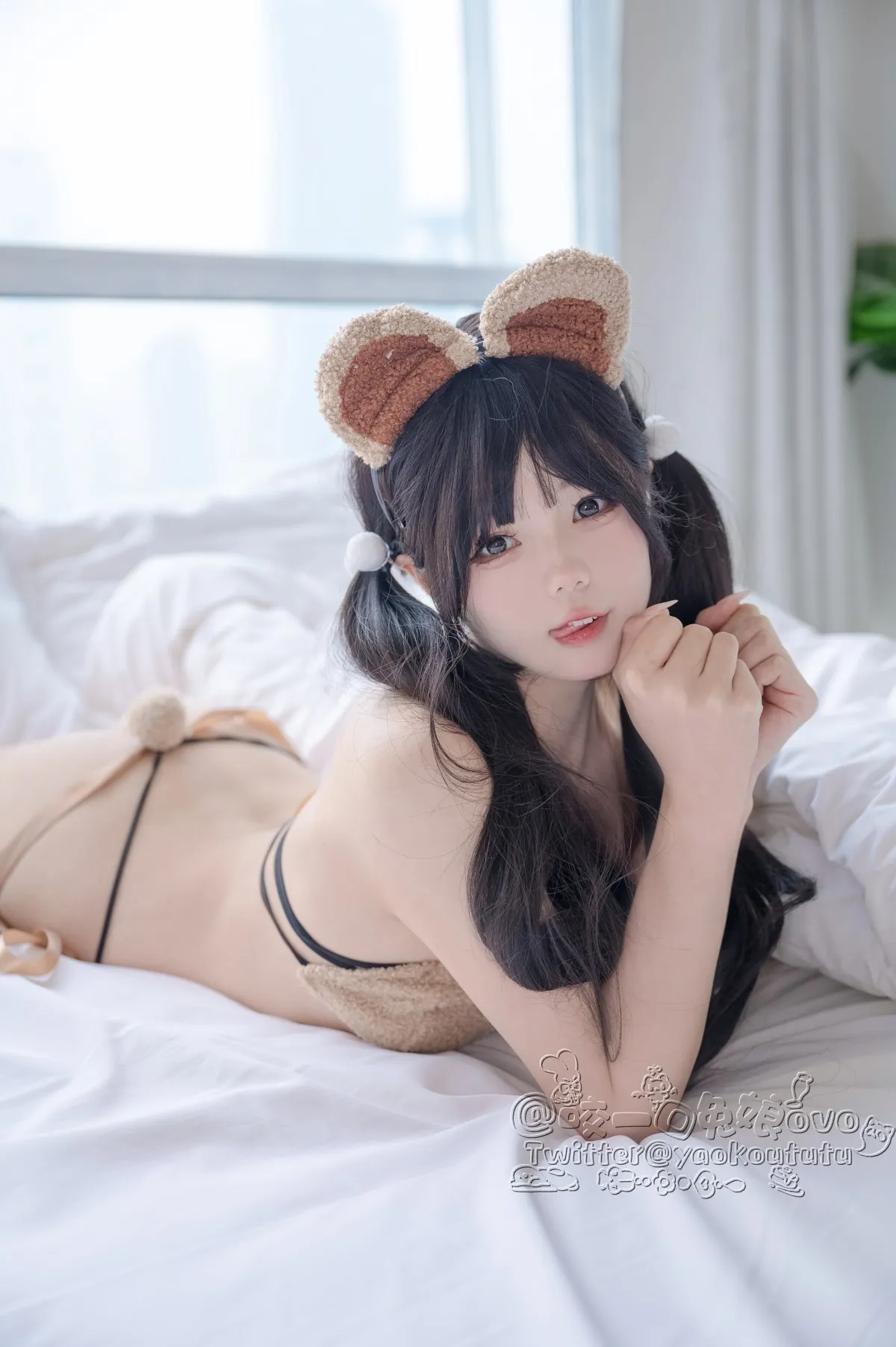 Coser@黏黏团子兔 小熊睡衣23