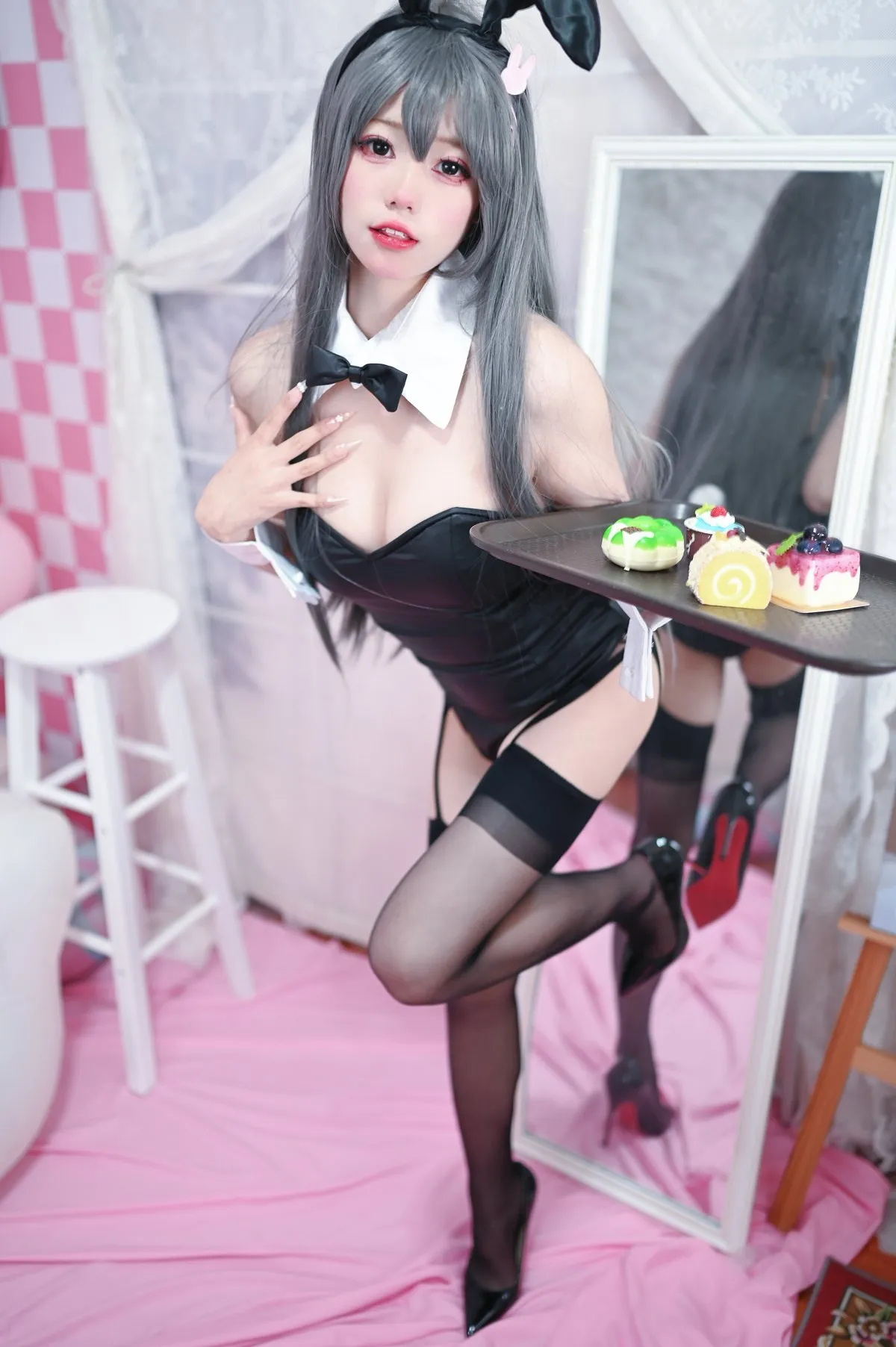 Coser@黏黏团子兔 樱岛麻衣兔女郎4