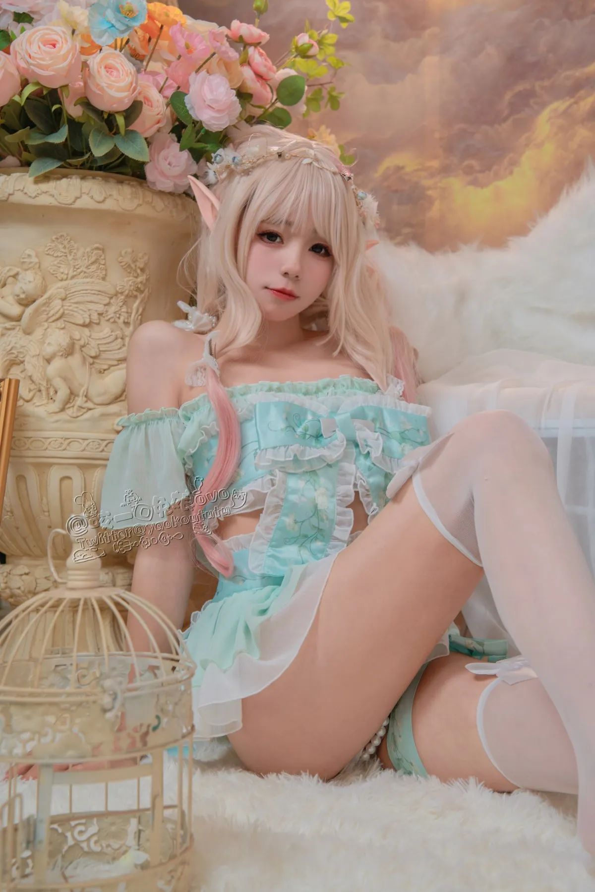 Coser@黏黏团子兔 豌豆公主的秘密花房15