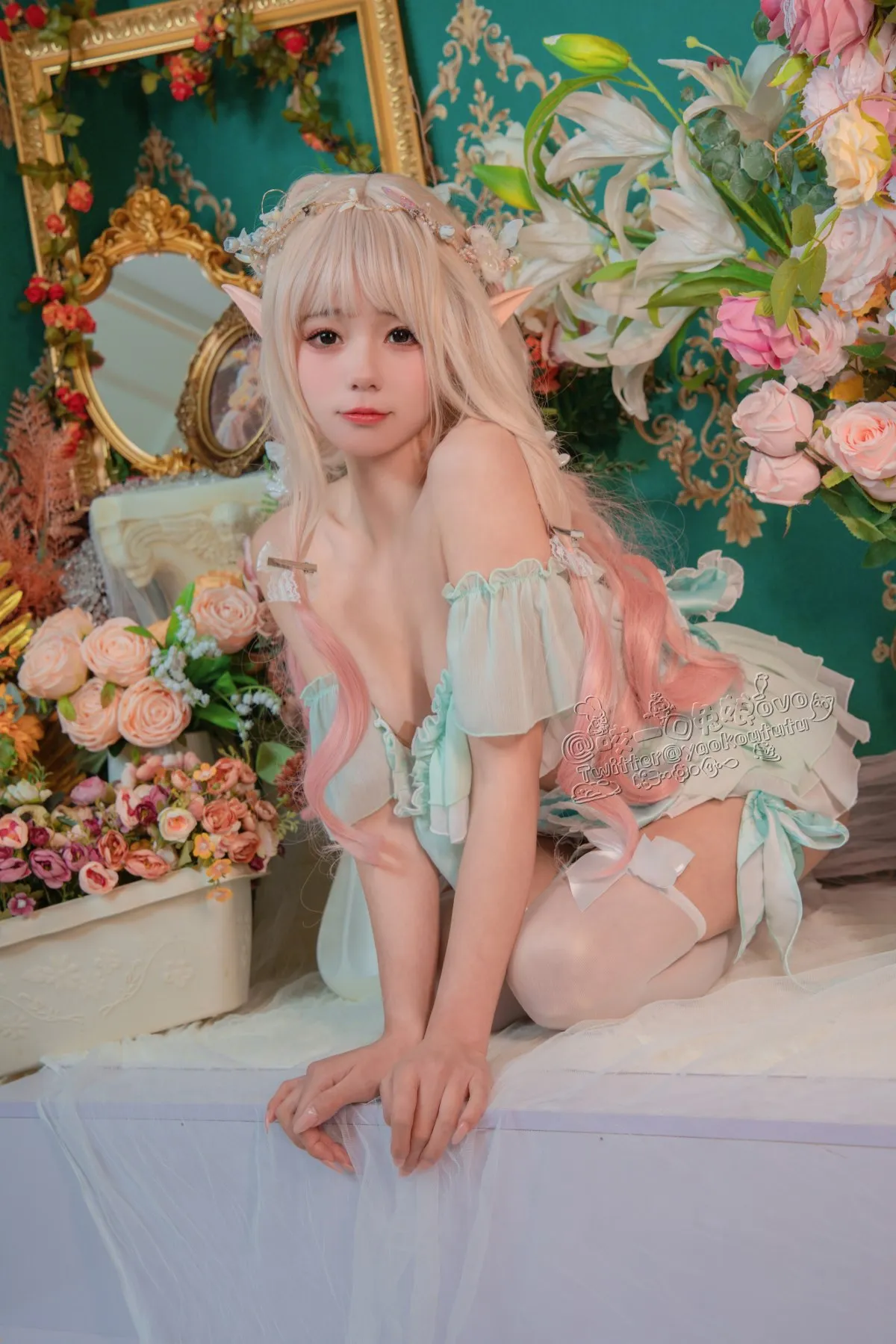 Coser@黏黏团子兔 豌豆公主的秘密花房24