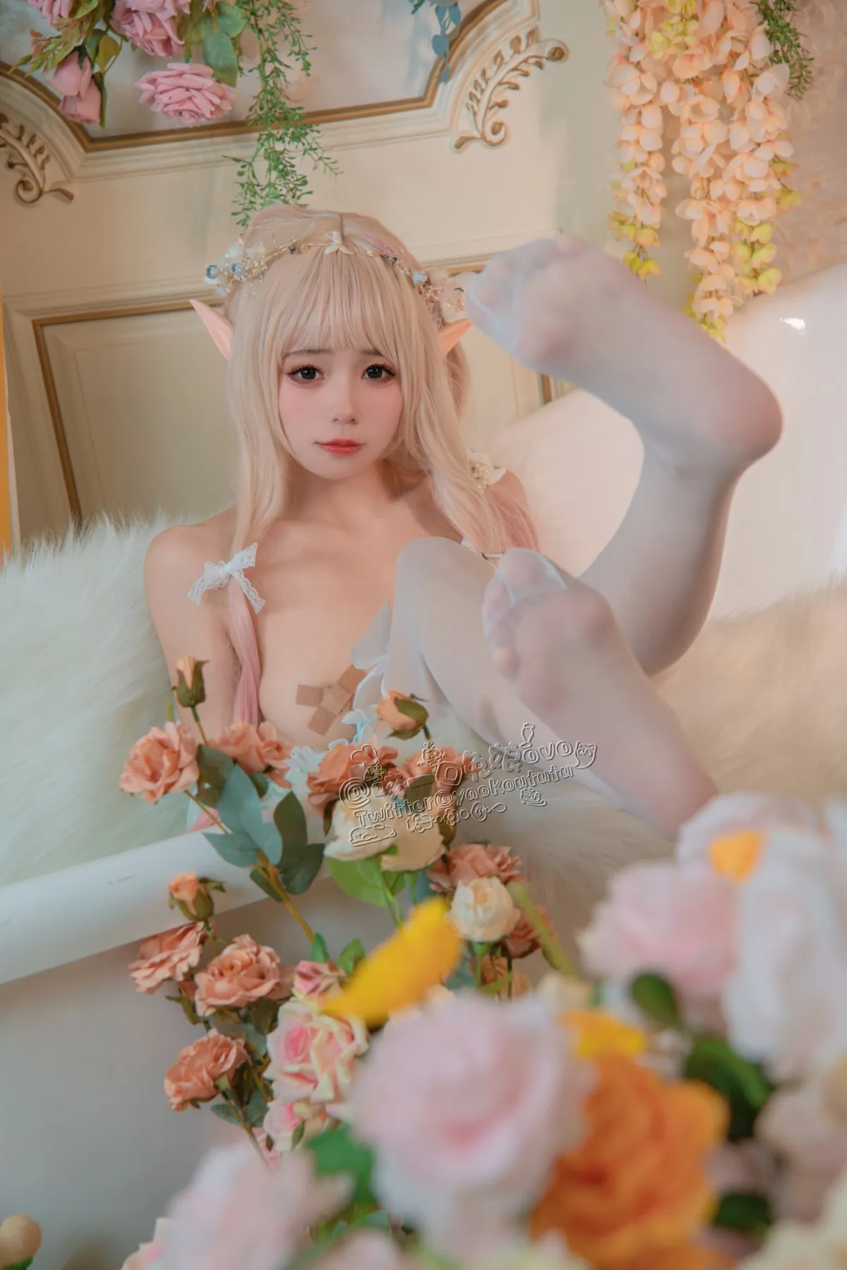 Coser@黏黏团子兔 豌豆公主的秘密花房41