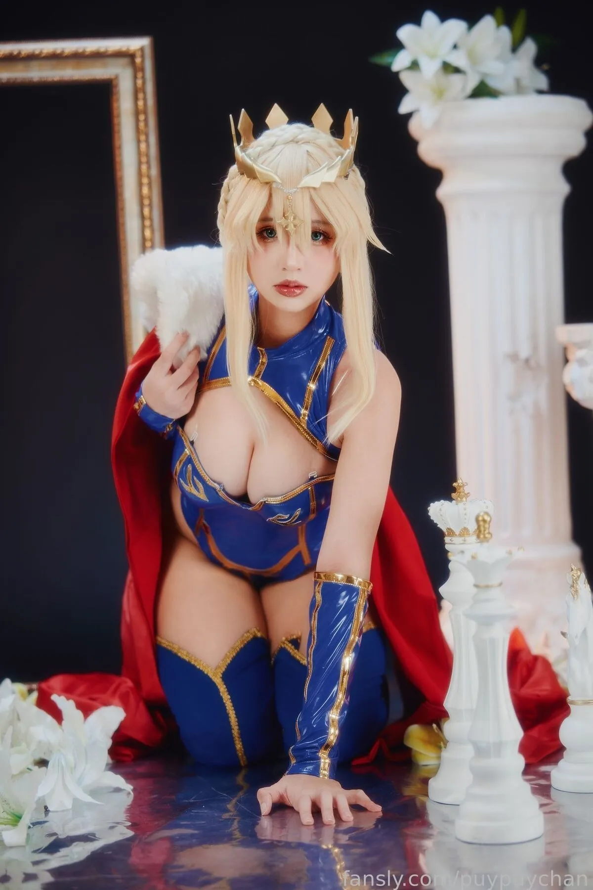 Coser@Puypuychan – プィプィ Puypuychan cosplay Artoria Lancer – FateGrand Order Part22