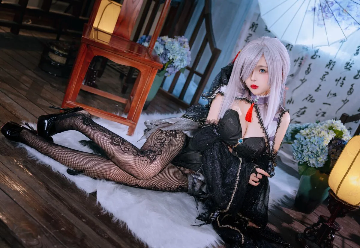 Coser@日奈娇 – 申鹤旗袍13