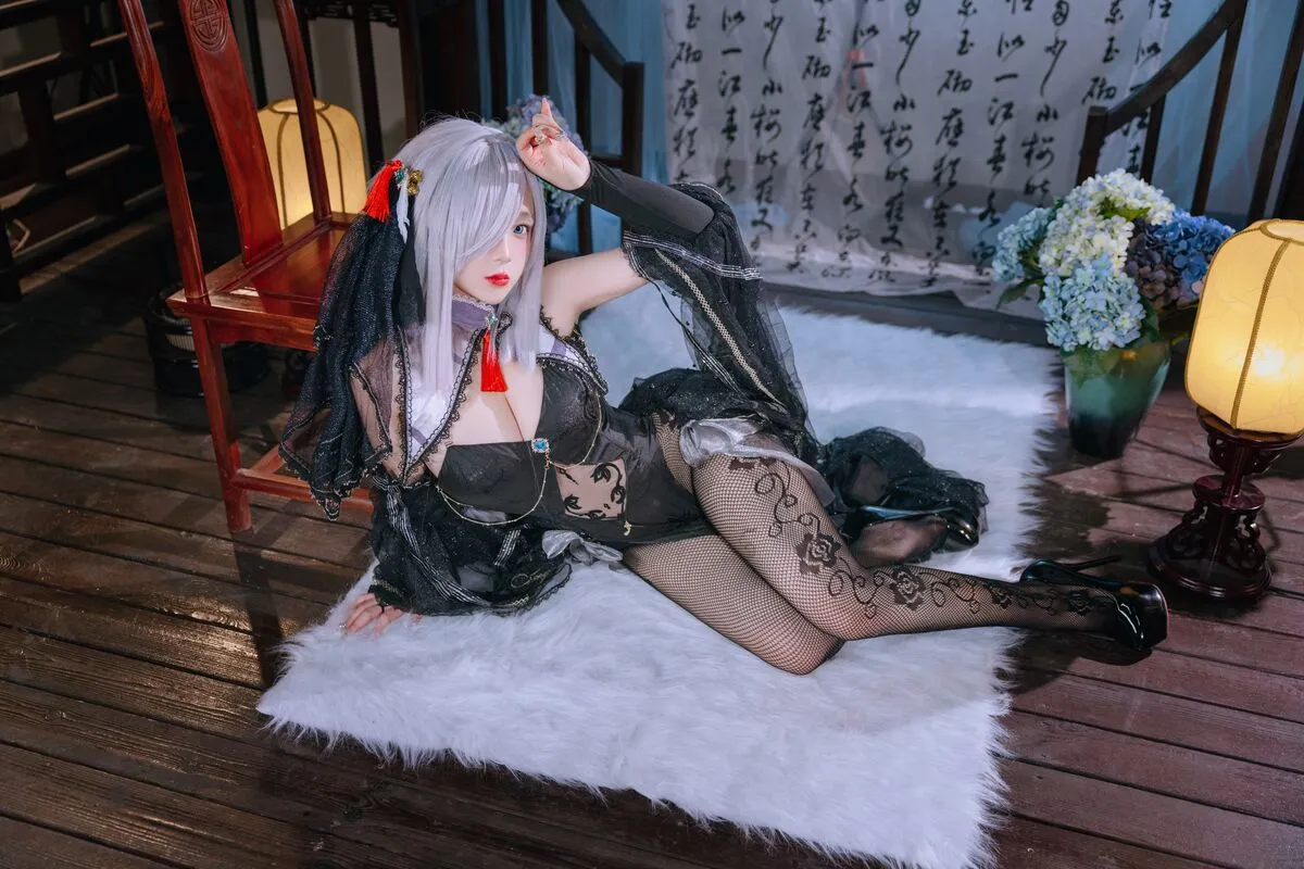 Coser@日奈娇 – 申鹤旗袍14