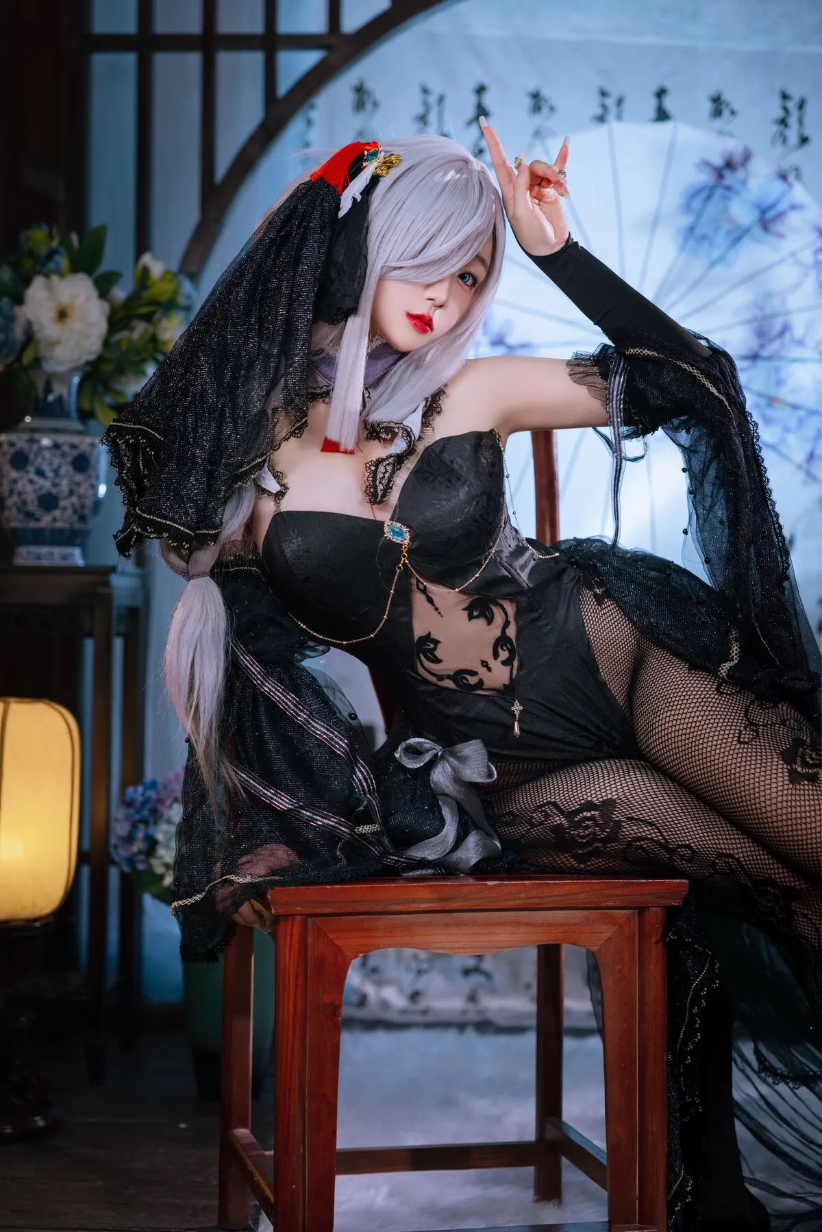 Coser@日奈娇 – 申鹤旗袍8